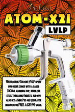 Load image into Gallery viewer, ATOM X21 Professional Spray Gun MP-LVLP Solvent/Waterborne