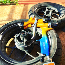 Load image into Gallery viewer, ATOM X88 BLUEMOON LVLP Professional Spray Gun 1.3 and 1.4 TIP Combo - Solvent/Waterborne + FREE GunBudd Ultra Lighting System