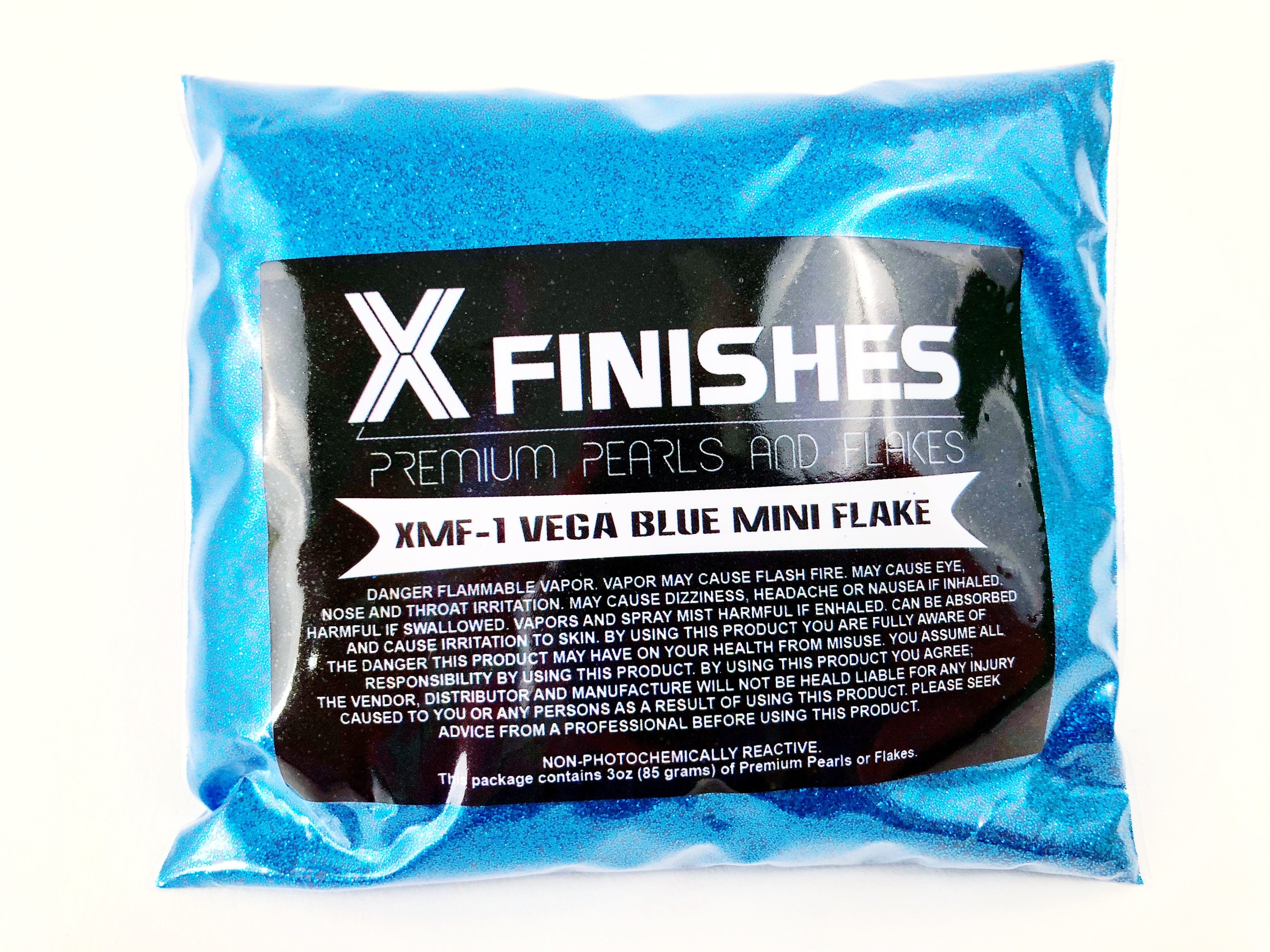 X Finishes Vega Blue Mini Flake 85g 3oz Pack ZooLaa
