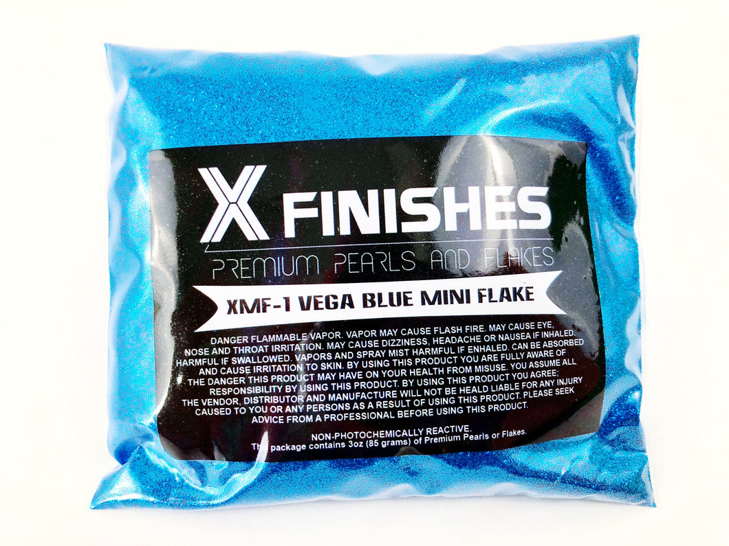 X Finishes Vega Blue Mini Flake 85g/3oz Pack