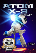 Load image into Gallery viewer, ATOM X9 Side G-Feed MP Professional Spray Gun w/ GunBudd® Ultra Lighting System