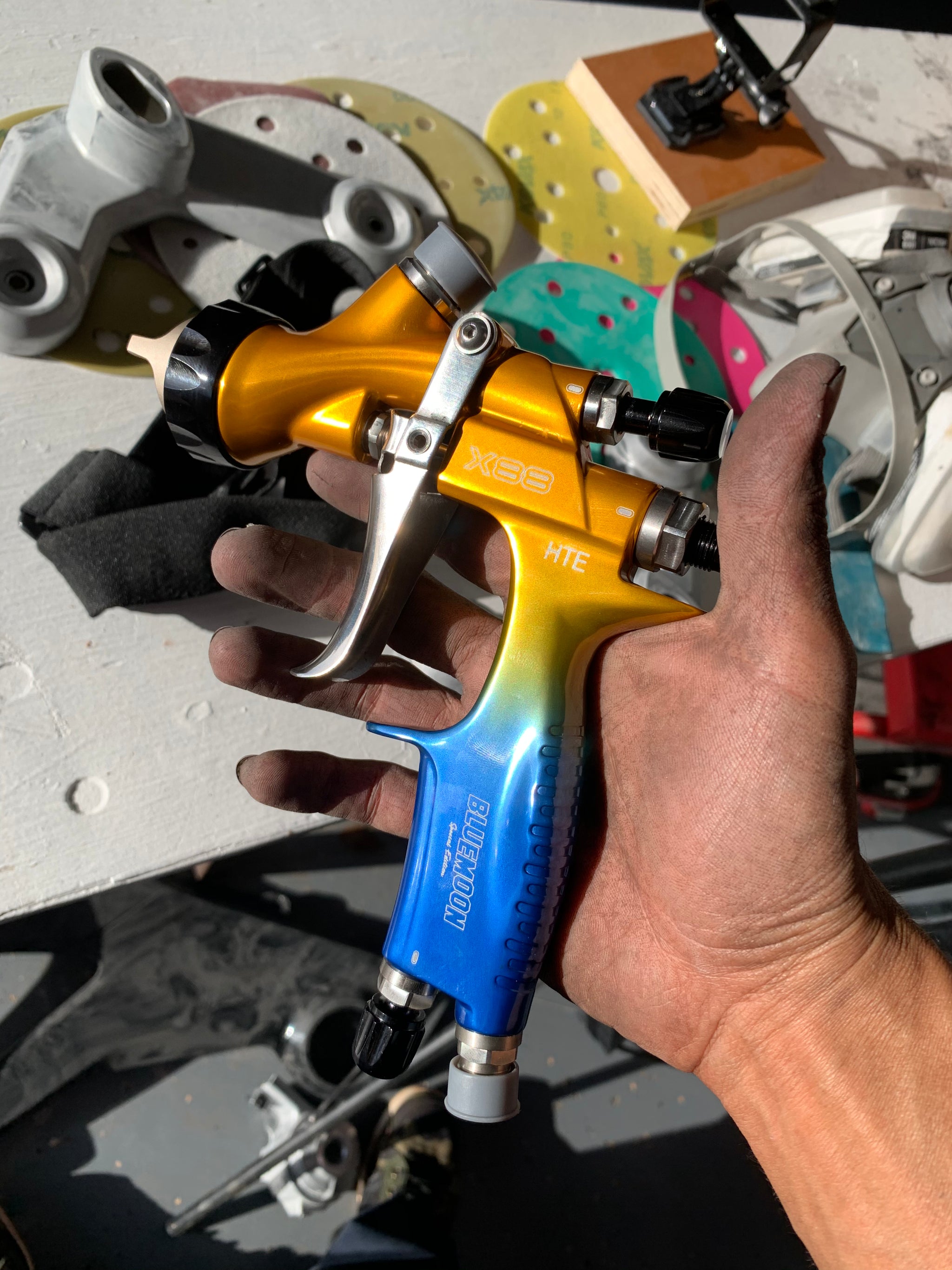 ATOM X88 BLUEMOON LVLP Professional Spray Gun 1.3 and 1.4 TIP