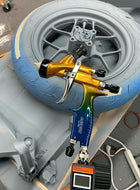 ATOM X88 BLUEMOON LVLP Professional Spray Gun 1.3 and 1.4 TIP Combo - Solvent/Waterborne + FREE GunBudd Ultra Lighting System