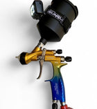 ATOM X88 BLUEMOON LVLP Professional Spray Gun 1.3 and 1.4 TIP Combo - Solvent/Waterborne + FREE GunBudd Ultra Lighting System