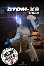 ATOM X9 Side Feed LVMP Professional Spray Gun w/ GunBudd® Ultra Lighting System